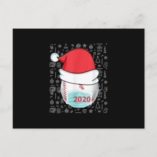 Weihnachten 2020 Baseball-Weihnachtsmannmütze (Vorderseite)
