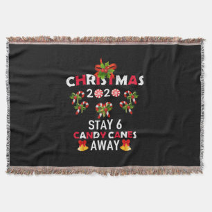 Weihnachten 2020 Bleibe 6 Candy Canes Away Decke