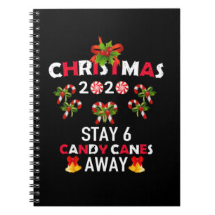 Weihnachten 2020 Bleibe 6 Candy Canes Away Notizblock