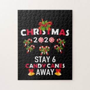 Weihnachten 2020 Bleibe 6 Candy Canes Away Puzzle