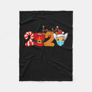 Weihnachten 2020 Chihuahua Lieblings-Toilettenpapi Fleecedecke
