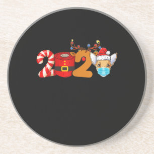 Weihnachten 2020 Chihuahua Lieblings-Toilettenpapi Getränkeuntersetzer