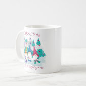 Weihnachten 2020 Das Jahr, das wir Zuhause Funny B Kaffeetasse (Vorderseite Links)