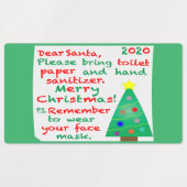 Weihnachten 2020 etiketten (Design 1)