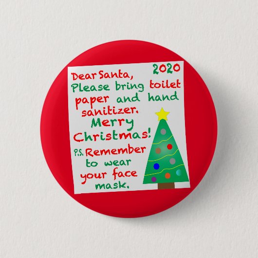Weihnachten 2020 in Erinnerung Button (Vorderseite)