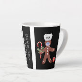 Weihnachten 2020 Lebkuchenmann in Gesichtsmaske Milchtasse (Rechte Ecke)