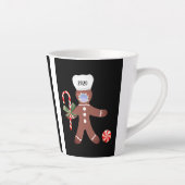 Weihnachten 2020 Lebkuchenmann in Gesichtsmaske Milchtasse (Rechts)