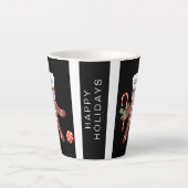 Weihnachten 2020 Lebkuchenmann in Gesichtsmaske Milchtasse (Vorderseite)