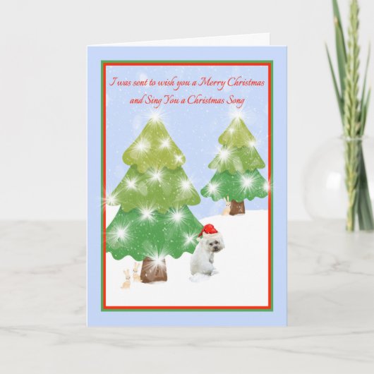 Weihnachten 2020 mit Sad Dog Karte (Vorderseite)