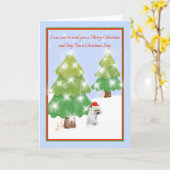 Weihnachten 2020 mit Sad Dog Karte (Gelbe Blume)