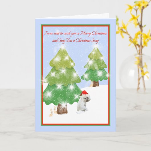 Weihnachten 2020 mit Sad Dog Karte (Gelbe Blume)