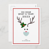 Weihnachten 2020 Rentiermaske (Vorne/Hinten)