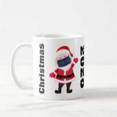 Weihnachten 2020 Santa Ugly Sweater Face Maske Kaffeetasse (Links)