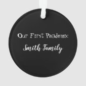 Weihnachten 2020 Sharing ist keine schöne Keramik Ornament (Rückseite)