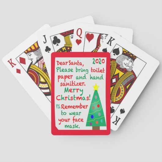 Weihnachten 2020 spielkarten (Rückseite)