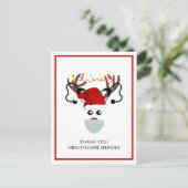 Weihnachten 2020 Vielen Dank für Ihren Urlaub in H Postkarte (Stehend Vorderseite)