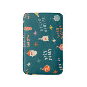 Weihnachten 2020: Ziermuster Badematte (Vorderseite Vertikal)