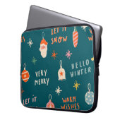 Weihnachten 2020: Ziermuster Laptopschutzhülle (Vorderseite Links)