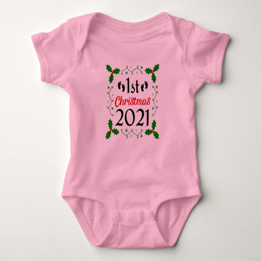 Weihnachten 2021 baby strampler (Vorderseite)