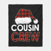Weihnachten 2021 Cousin Crew Fleecedecke (Vorderseite)