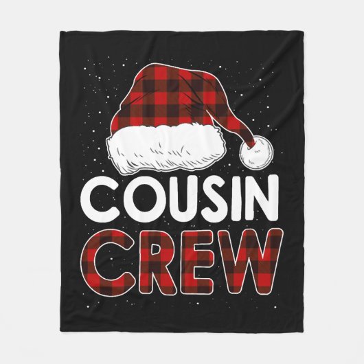 Weihnachten 2021 Cousin Crew Fleecedecke (Vorderseite)