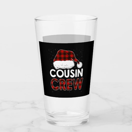 Weihnachten 2021 Cousin Crew Glas (Vorderseite)