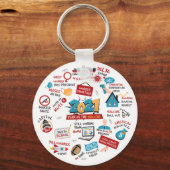 Weihnachten 2021 Erinnerung an das Jahr der pandem Schlüsselanhänger (Vorderseite)