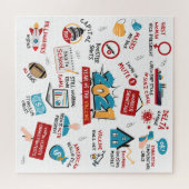 Weihnachten 2021 Gedenken an den pandemischen Impf Puzzle (Horizontal)