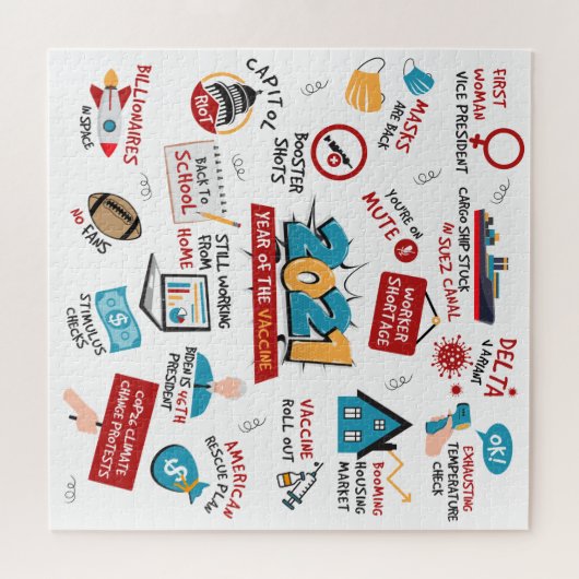 Weihnachten 2021 Gedenken an den pandemischen Impf Puzzle (Horizontal)