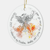 Weihnachten 2021 - Keramik Ornament (Links)