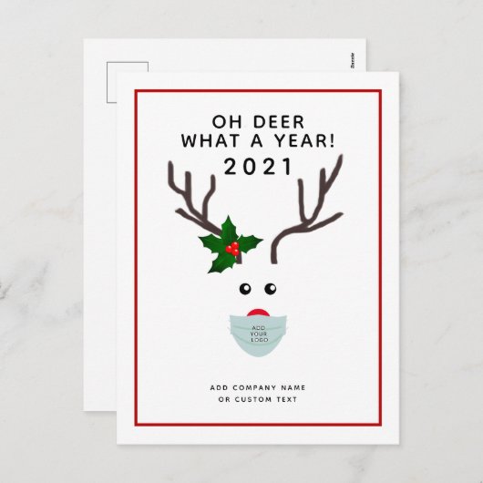 Weihnachten 2021-Logo-Maske (Vorne/Hinten)