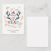 Weihnachten 2021 Oh, irre, was für ein Jahr Pandem Mitteilungskarte (Vorne/Hinten)