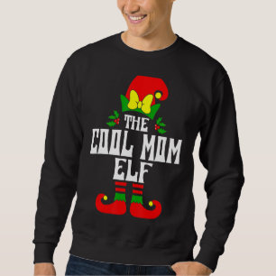 Weihnachten 2021 Outfit Coole Mama Elf Matching Fa Sweatshirt