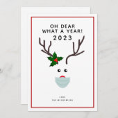 Weihnachten 2021 Rentiermaske (Vorne/Hinten)