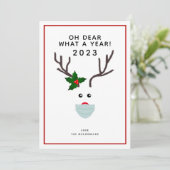 Weihnachten 2021 Rentiermaske (Stehend Vorderseite)