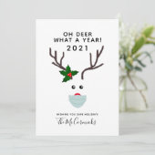 Weihnachten 2021 Rentiermaske (Stehend Vorderseite)