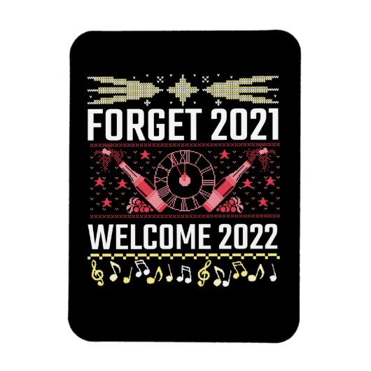 Weihnachten 2021 Willkommen 2022 Magnet (Vertikal)