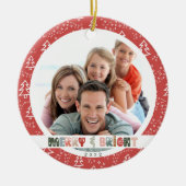 Weihnachten 2022 Foto Keramik Ornament (Vorne)