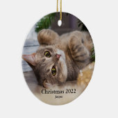 Weihnachten 2022 Foto Keramik Ornament (Rechts)