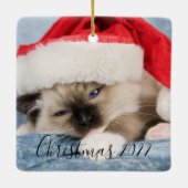 Weihnachten 2022 Foto Keramikornament (Rückseite)