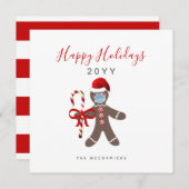 Weihnachten 2022 Lebkuchenmann in Gesichtsmaske (Vorne/Hinten)