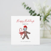 Weihnachten 2022 Lebkuchenmann in Gesichtsmaske (Stehend Vorderseite)