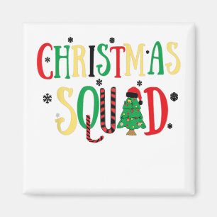 Weihnachten 2022 Matching Family Squad Santa E Magnet