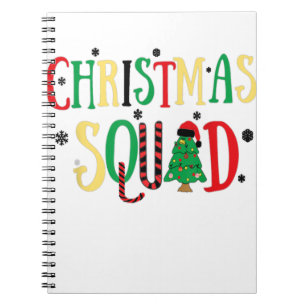 Weihnachten 2022 Matching Family Squad Santa E Notizblock