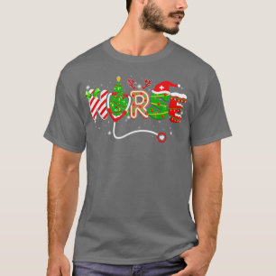 Weihnachten 2022 Niedlich Nurses Xmas Pajamas PJs T-Shirt
