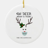 Weihnachten 2022 - Reindeername Keramik Ornament (Hinten)