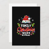Weihnachten 2022 Shirts Matching Santa Einladung (Vorne/Hinten)