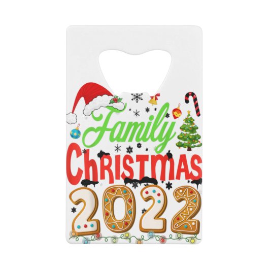 Weihnachten 2022 Squad Santa Elf Funny Geldbeutel Flaschenöffner (Vorderseite)
