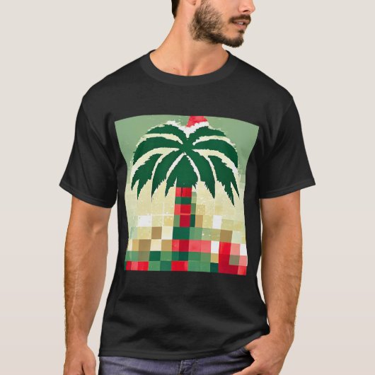Weihnachten 2022 T - Shirt mit Palm (Vorderseite)