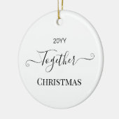 Weihnachten 2022 - Wiedersehen Keramik Ornament (Links)